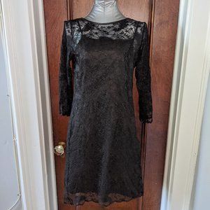 Francesca's Black Lace Dress